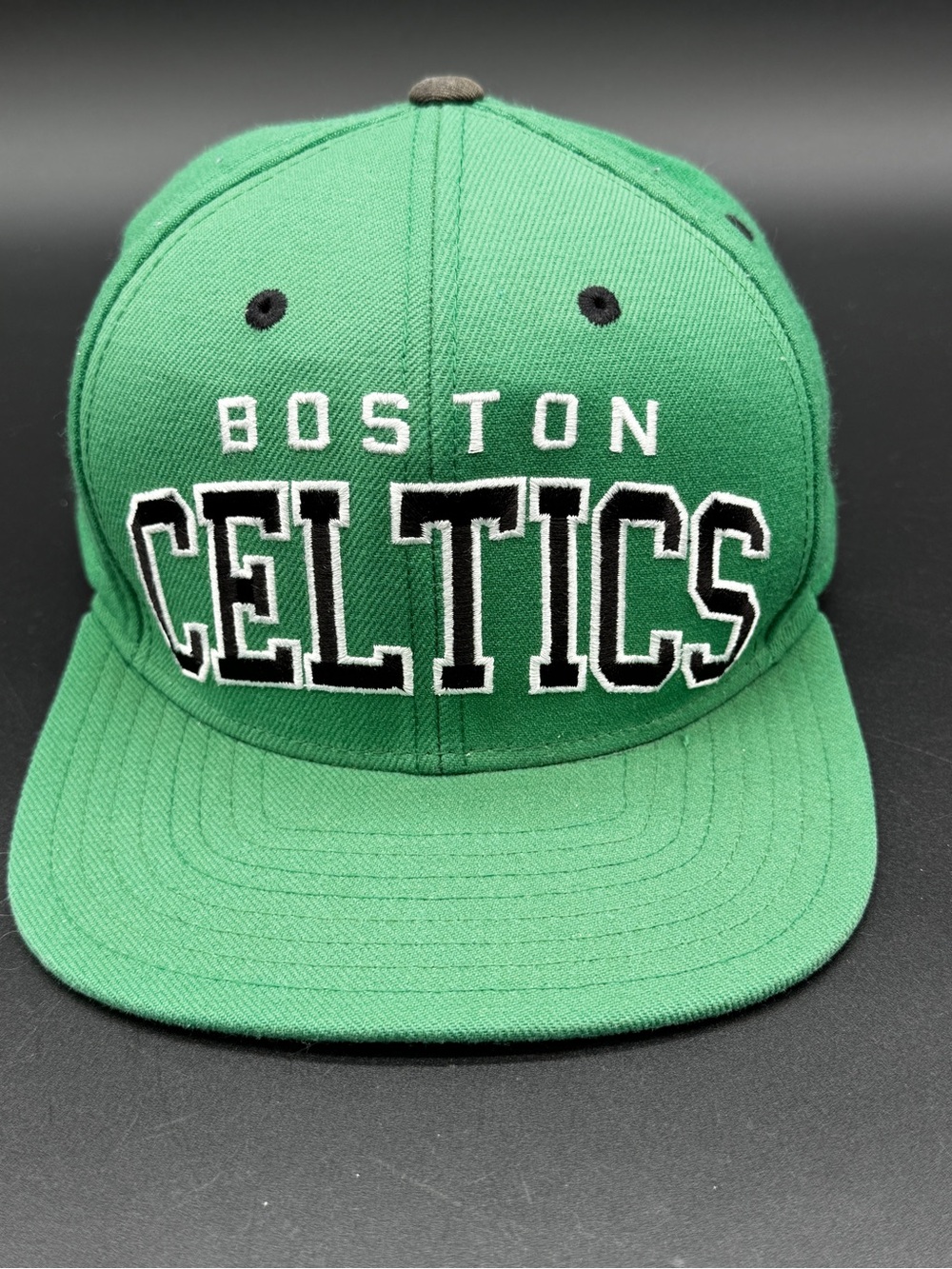 Adidas Green Boston Celtics Embroidered Snapback Flat Brim Hat NBA